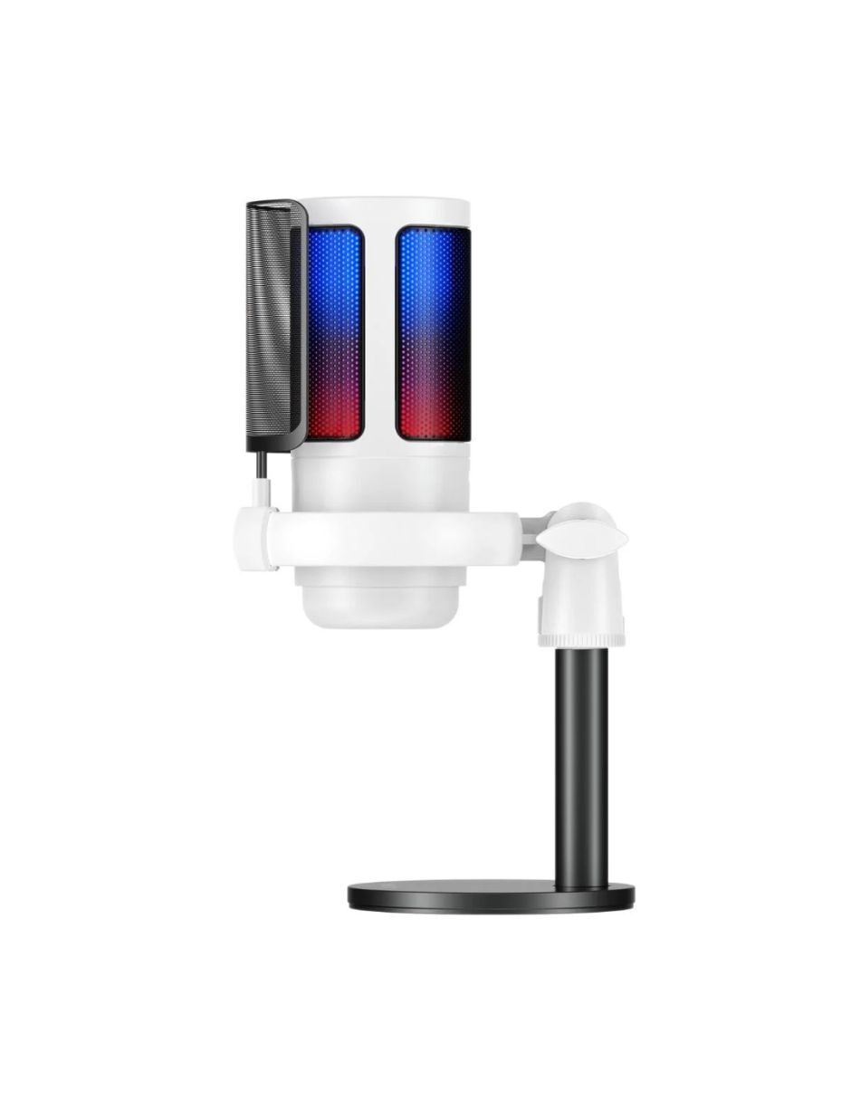 Micrófono gaming alámbrico Havit Gamer Havit gk50 rgb-24 bits/192 khz-cardioide-cancelación de ruido-usb tipo c +