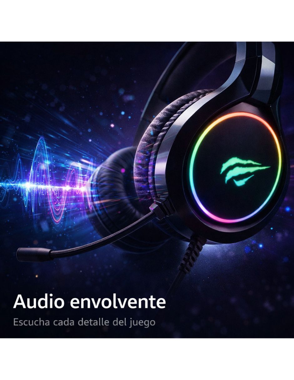 Audífonos gamer Havit alámbricos H2232D