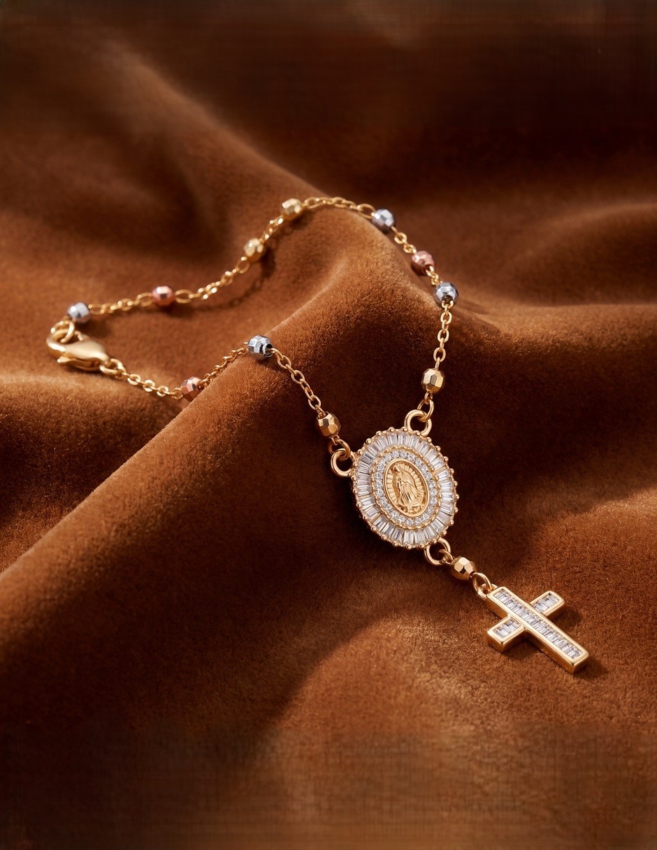 Pulsera 18 k con acabado 4