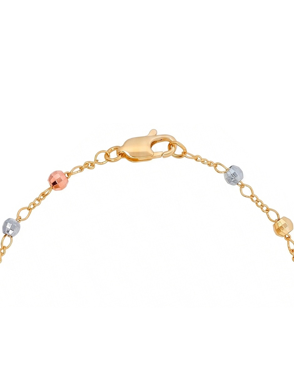 Pulsera 18 k con acabado 5
