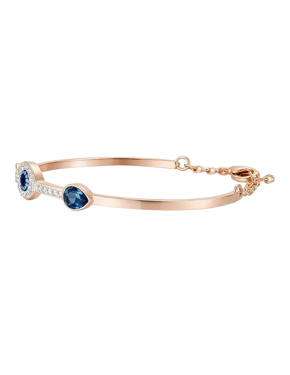 Pulsera xtellar de oro rosa 14 k con acabado