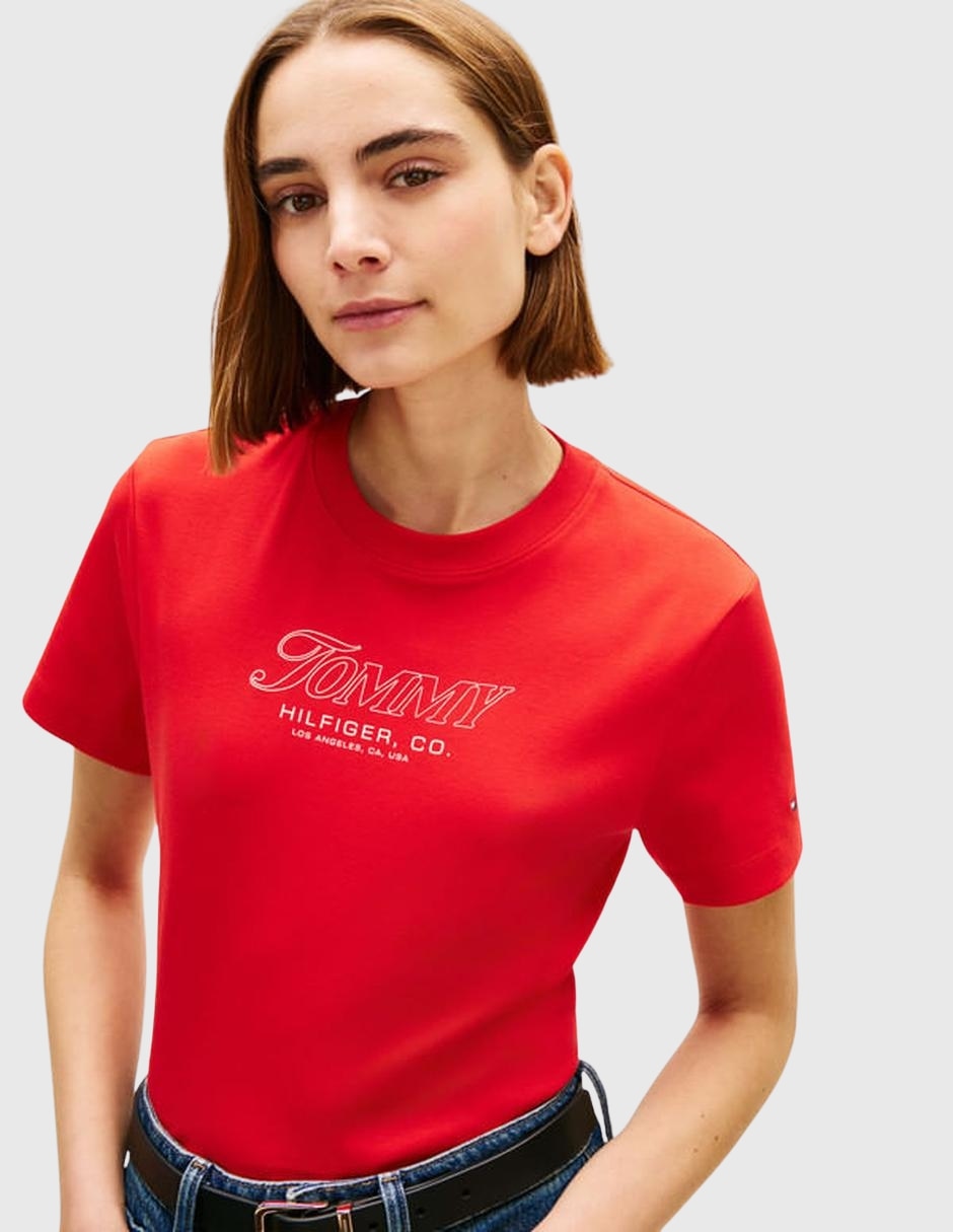 Playera manga corta cuello redondo para mujer 2