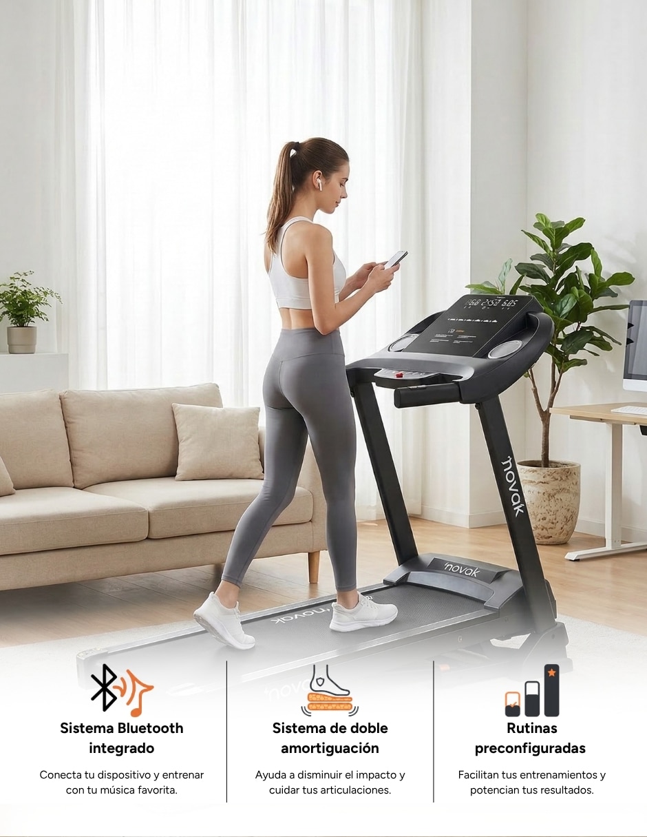 Caminadora profesional Novak Pro novak pro elemental plegable