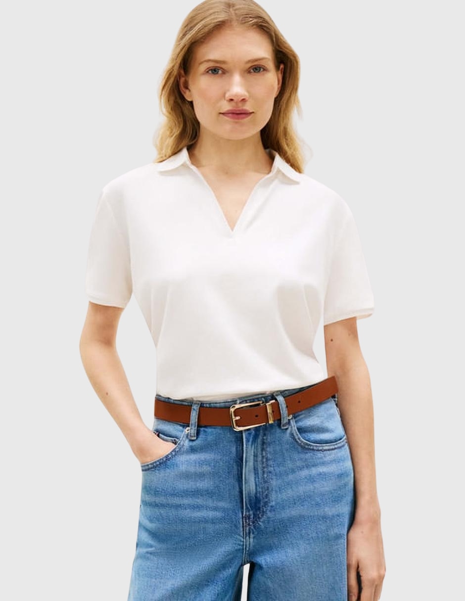Playera tipo polo para mujer 5