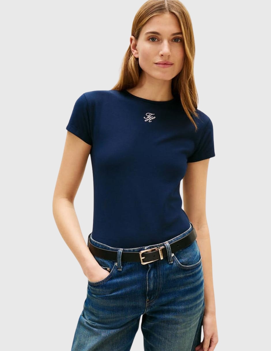 Playera manga corta cuello redondo para mujer 5