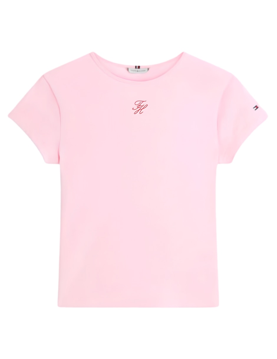Playera manga corta cuello redondo para mujer 1
