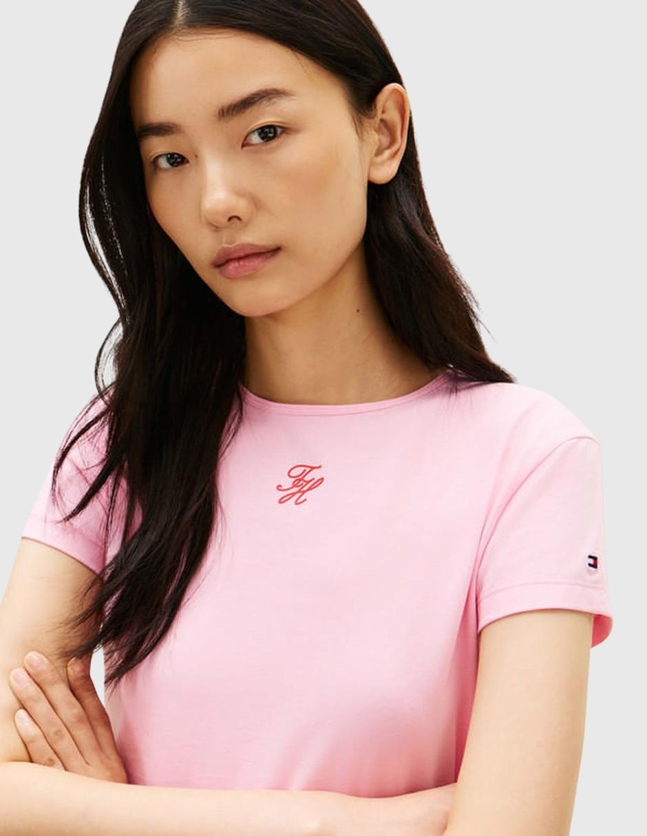 Playera manga corta cuello redondo para mujer 2