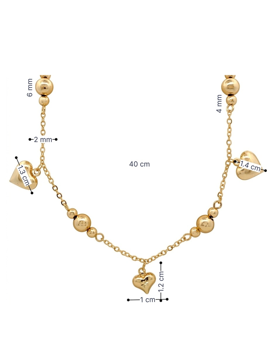 Gargantilla de corazón horoz 18 k