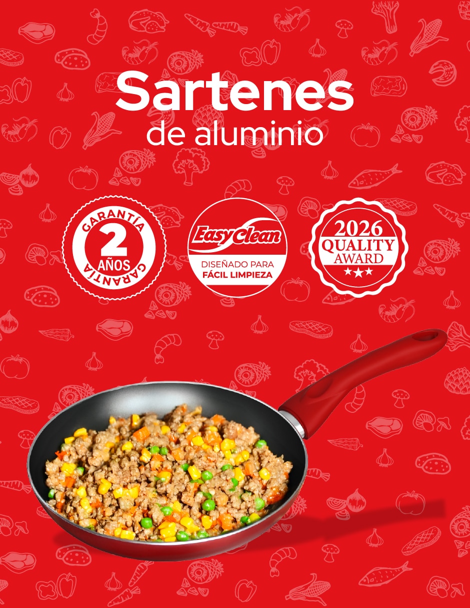 Sartén de aluminio 2 piezas 3