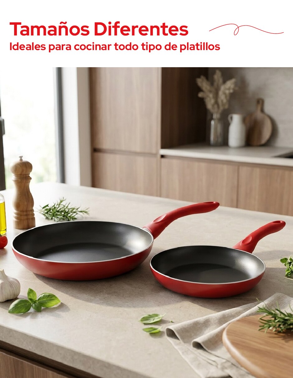Sartén de aluminio 2 piezas 7
