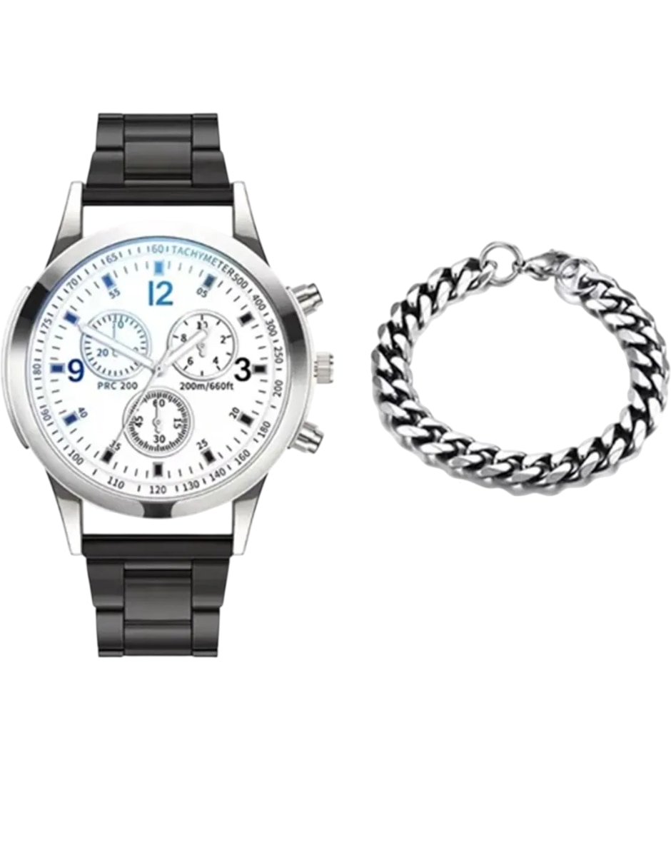 Set reloj para hombre reloj y pulsera