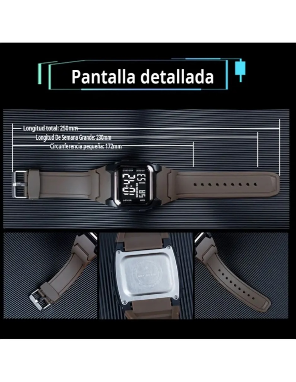 Reloj pulsera unisex reloj digital 5