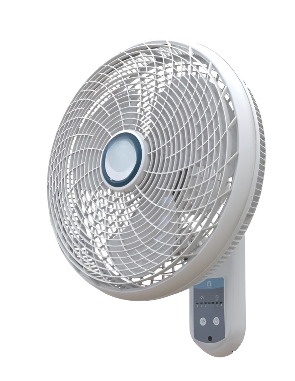 Ventilador de pared con control remoto 3 velocidades