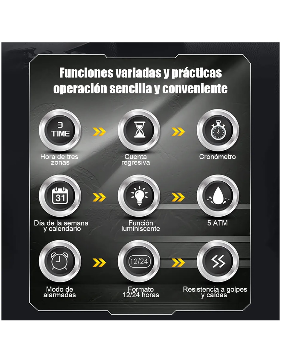 Reloj genérica para hombre reloj dual