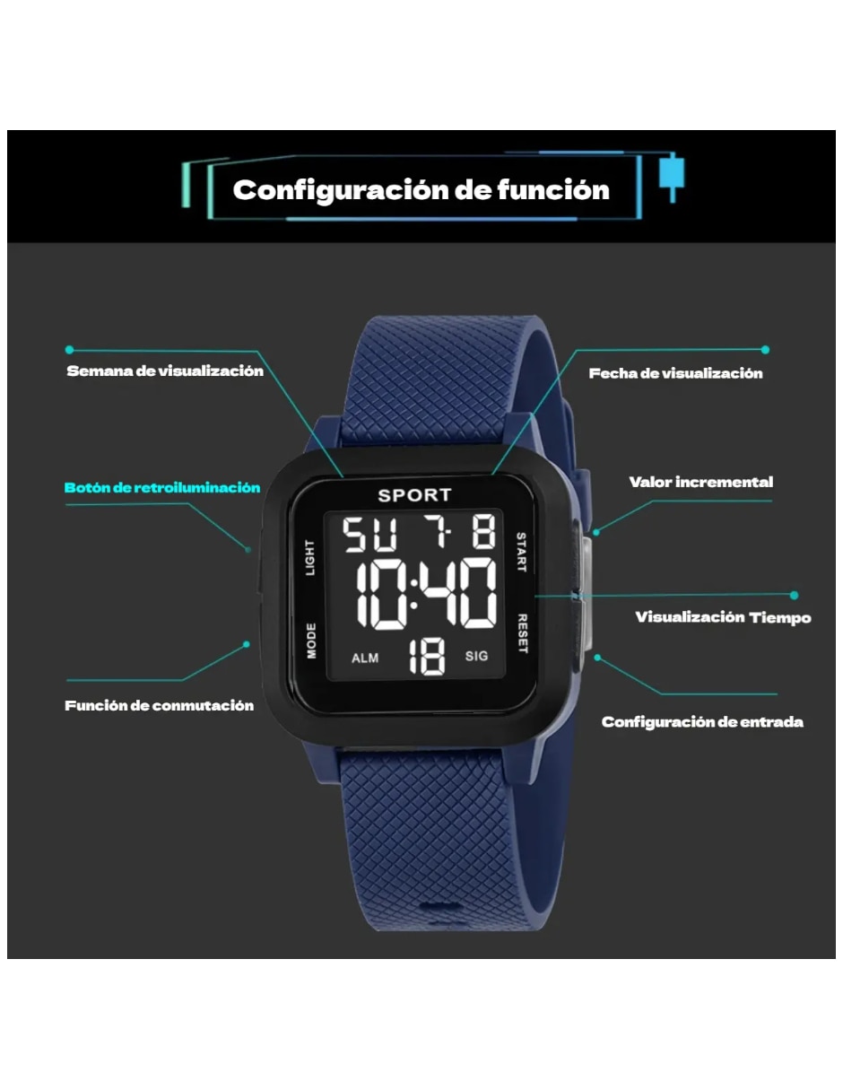 Reloj pulsera genérica unisex reloj impermeale