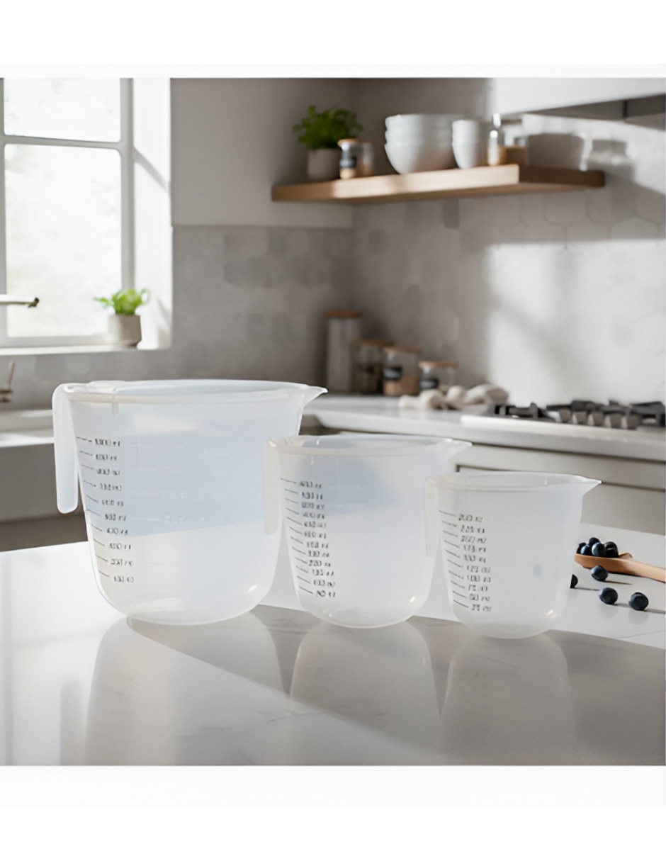 Set taza medidora Xtellar de plástico 3 piezas