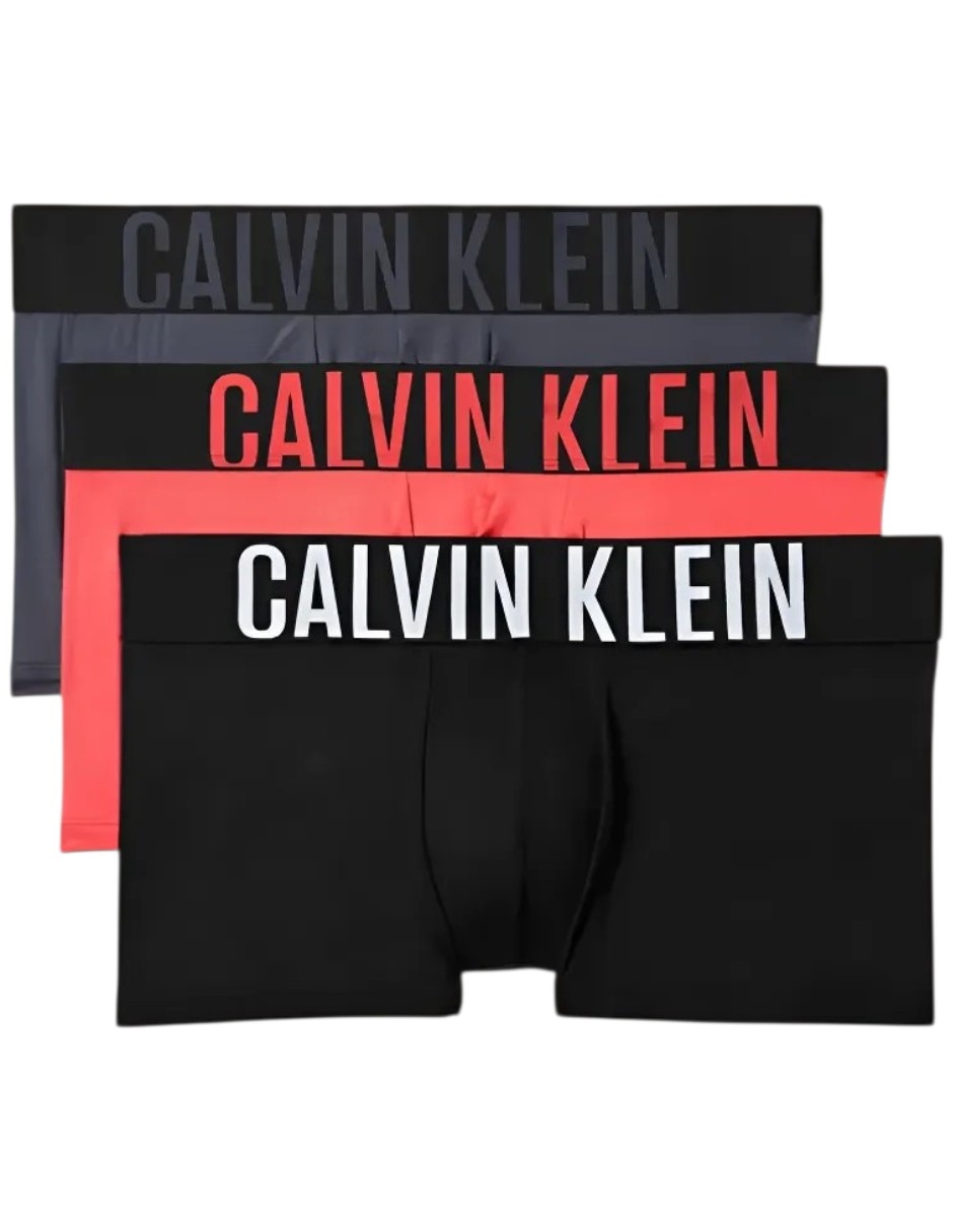 Bóxer trunk calvin klein de microfibra para hombre 3 piezas
