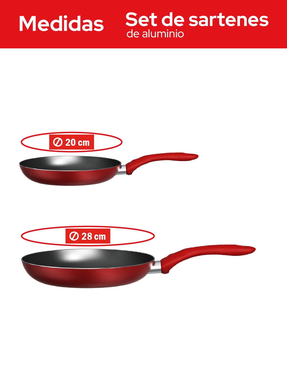 Sartén de aluminio 2 piezas 5