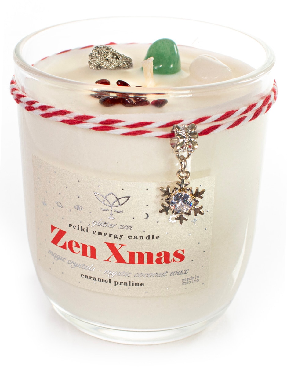 Kit de vela aromática Glitter zen 3 piezas aroma caramelo