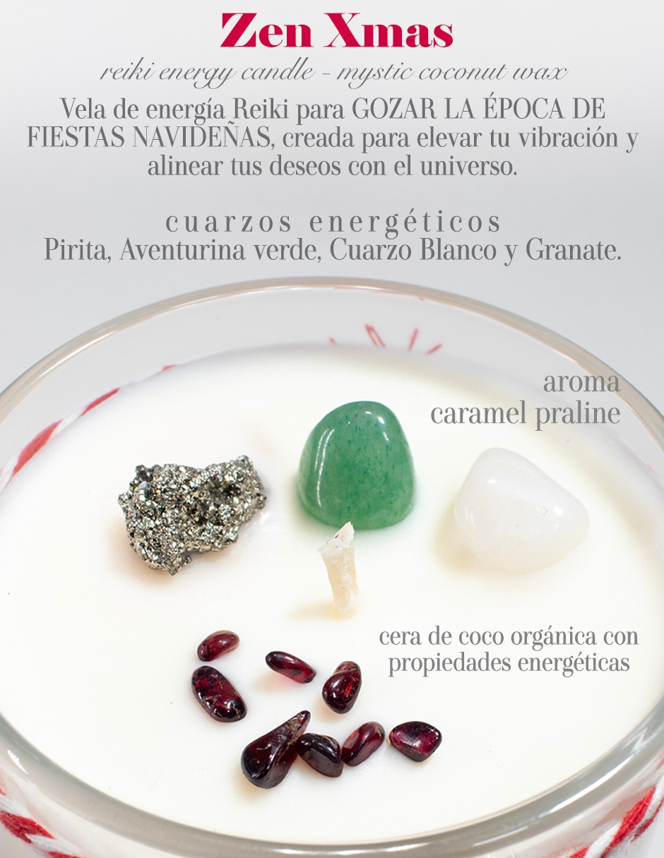Kit de vela aromática Glitter zen 3 piezas aroma caramelo
