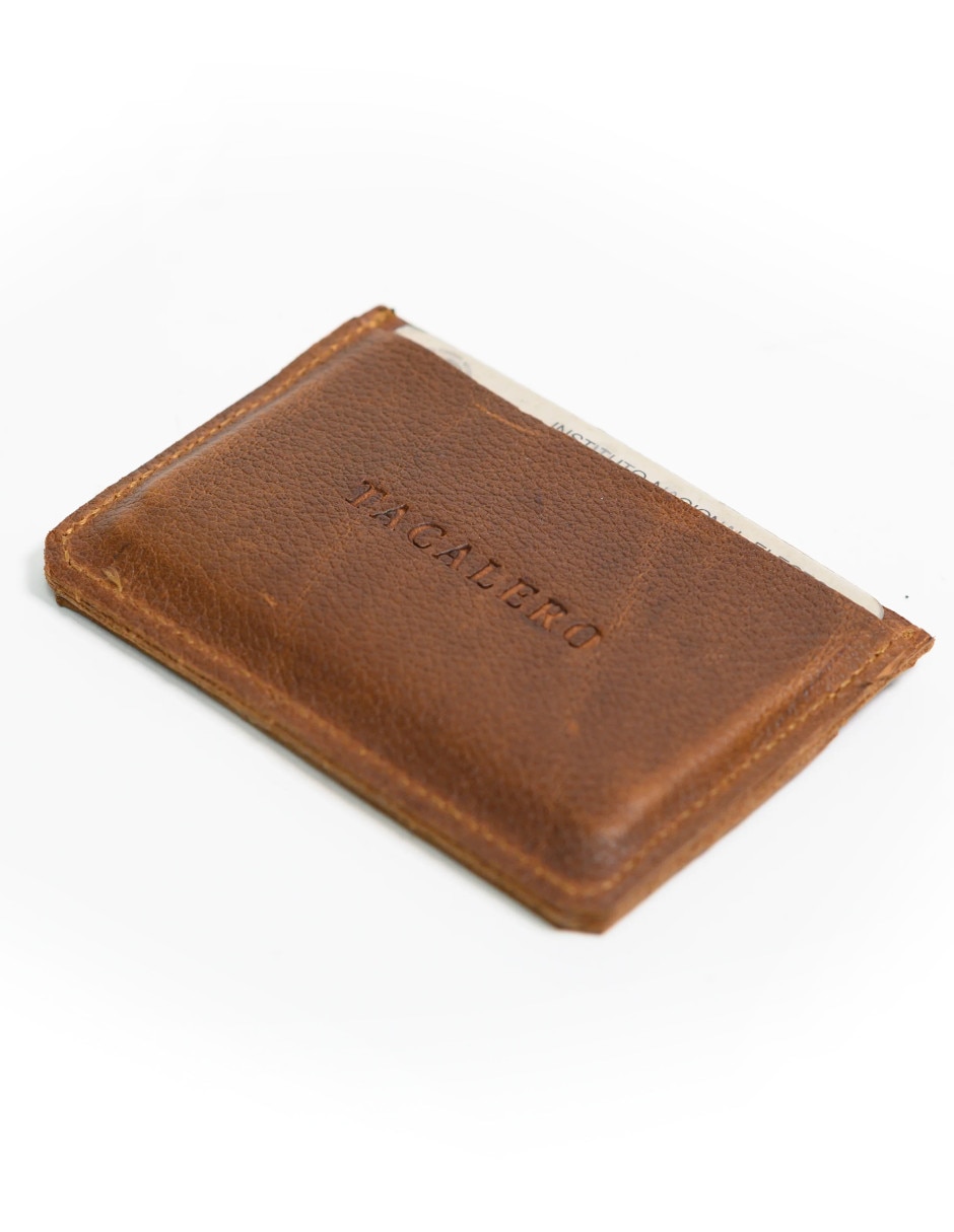 Tarjetero piel unisex
