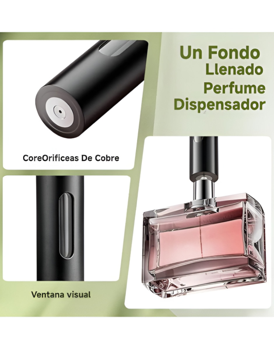 Botella para perfume recargable Xtellar para hombre