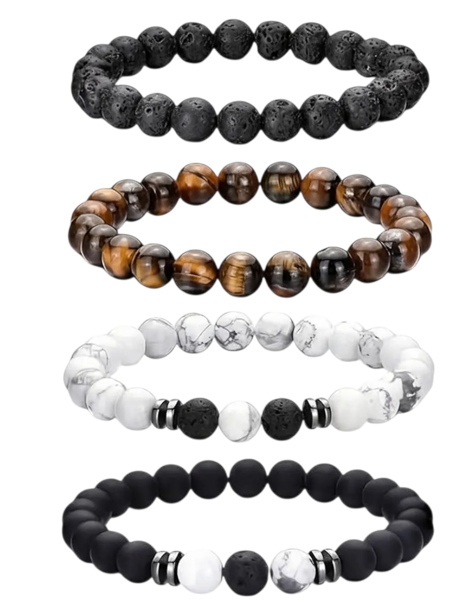 Set de pulsera de mezcla de materiales