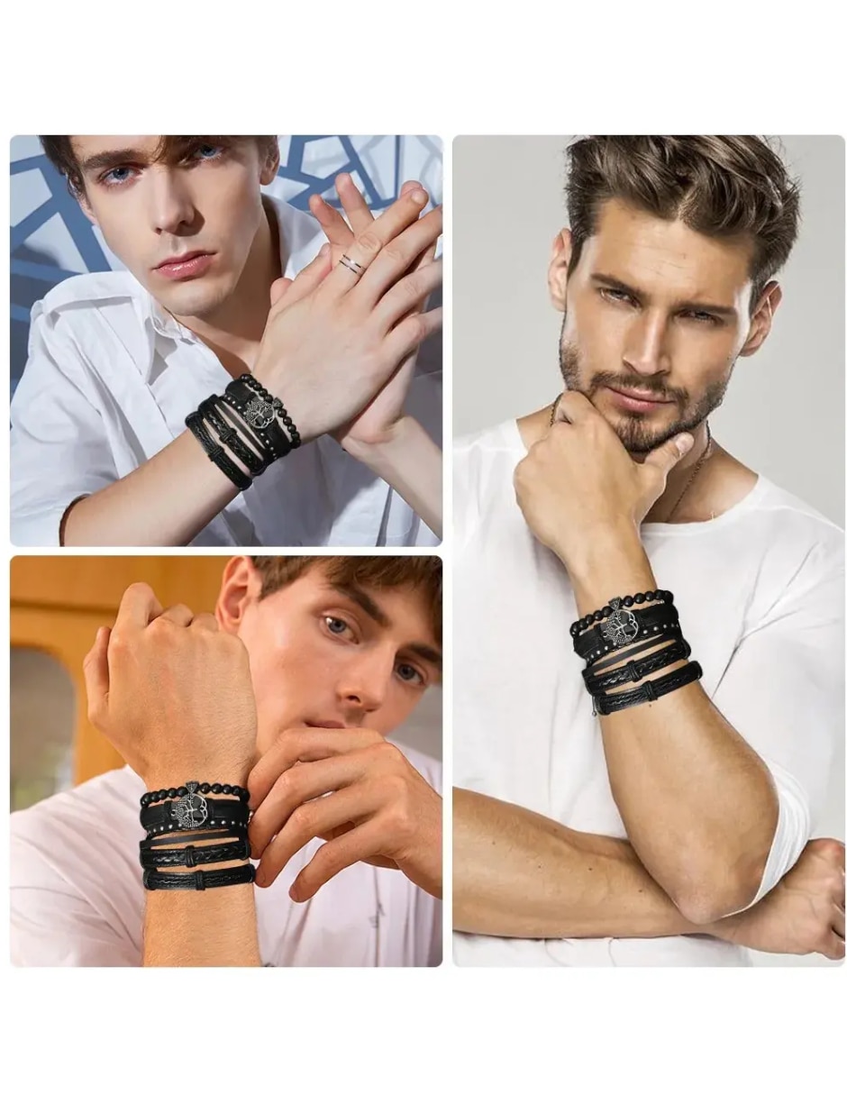 Set de pulsera de mezcla de materiales 2