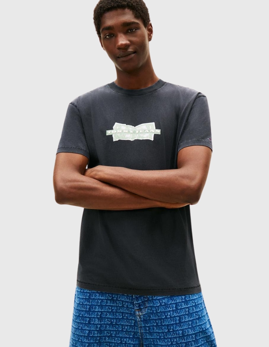 Playera cuello redondo para hombre