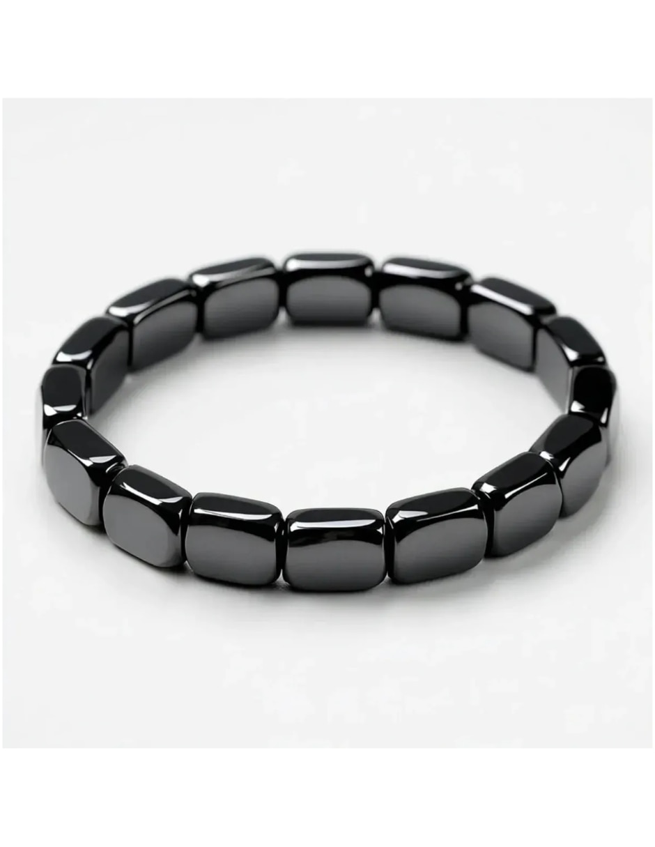 Pulsera genérica de hematita con acabado