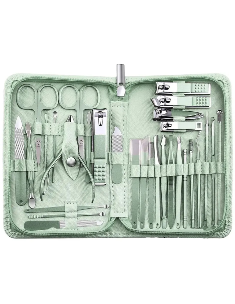 Set manicure y pedicure manual con 25 piezas Set manicure y pedicure manual con 25 piezas
