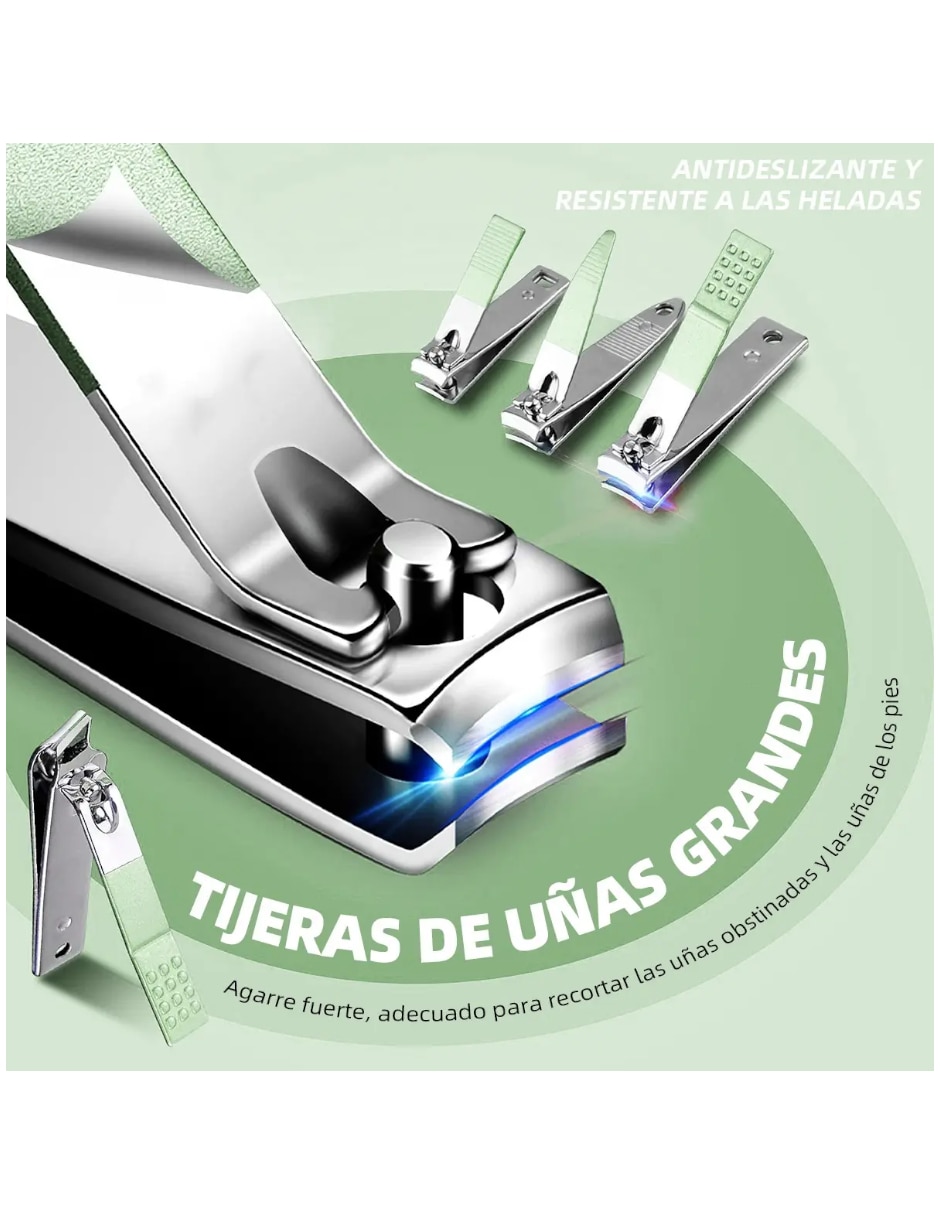 Set manicure y pedicure manual con 25 piezas 2