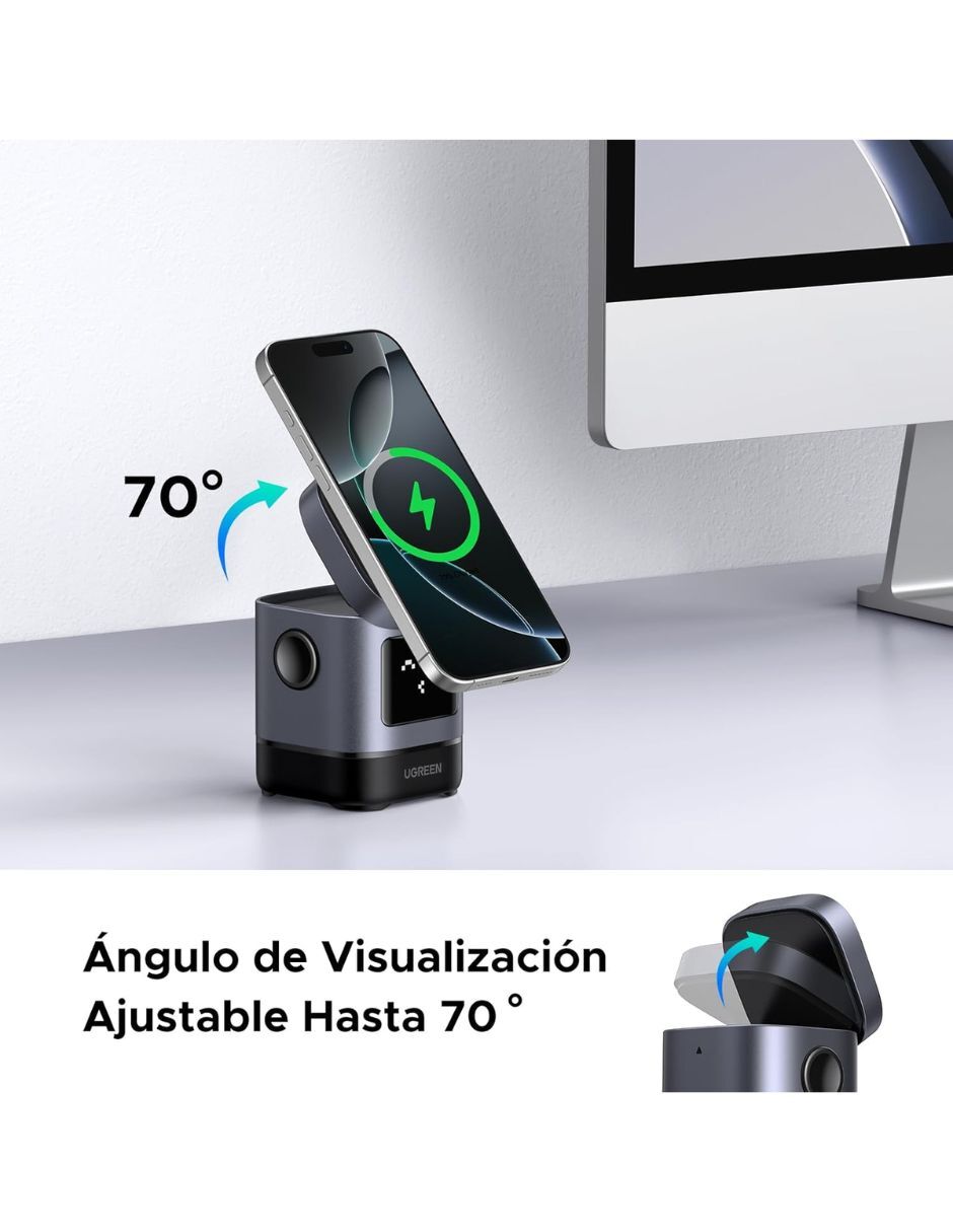 Cargador inalámbrico de 15 W USB tipo C 5