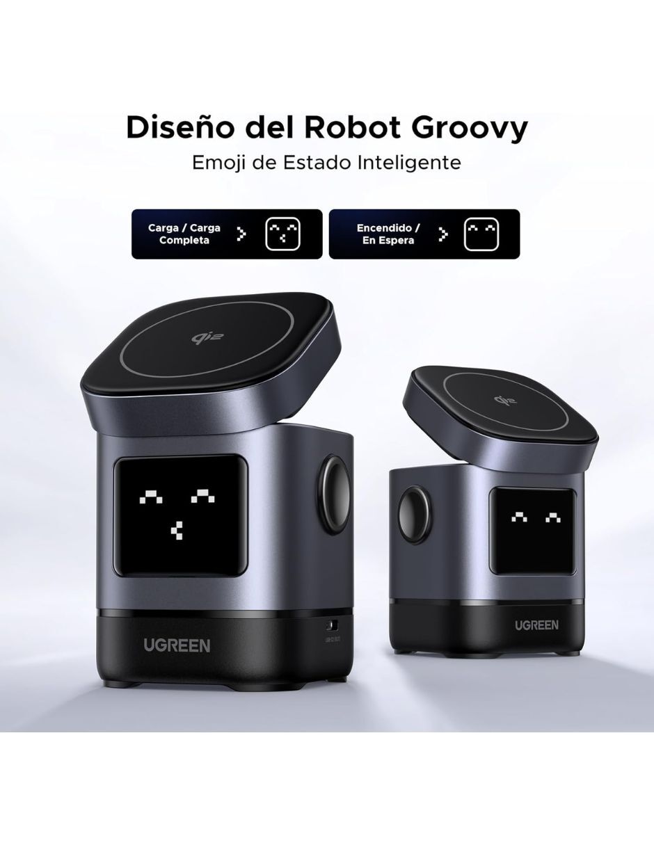 Cargador inalámbrico de 15 W USB tipo C 7