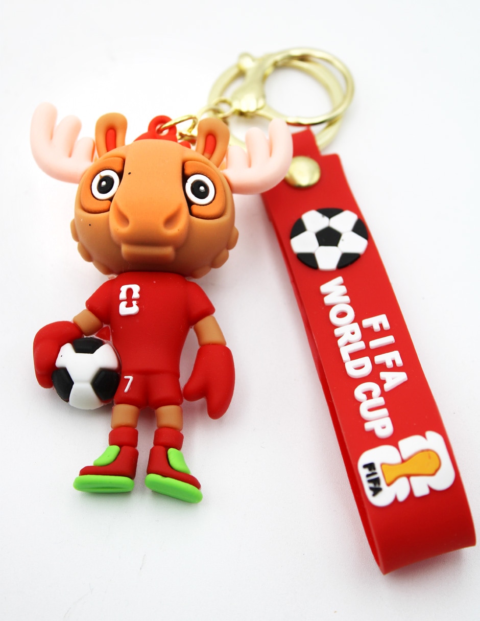 Llavero obi-one soccer de plástico y metal