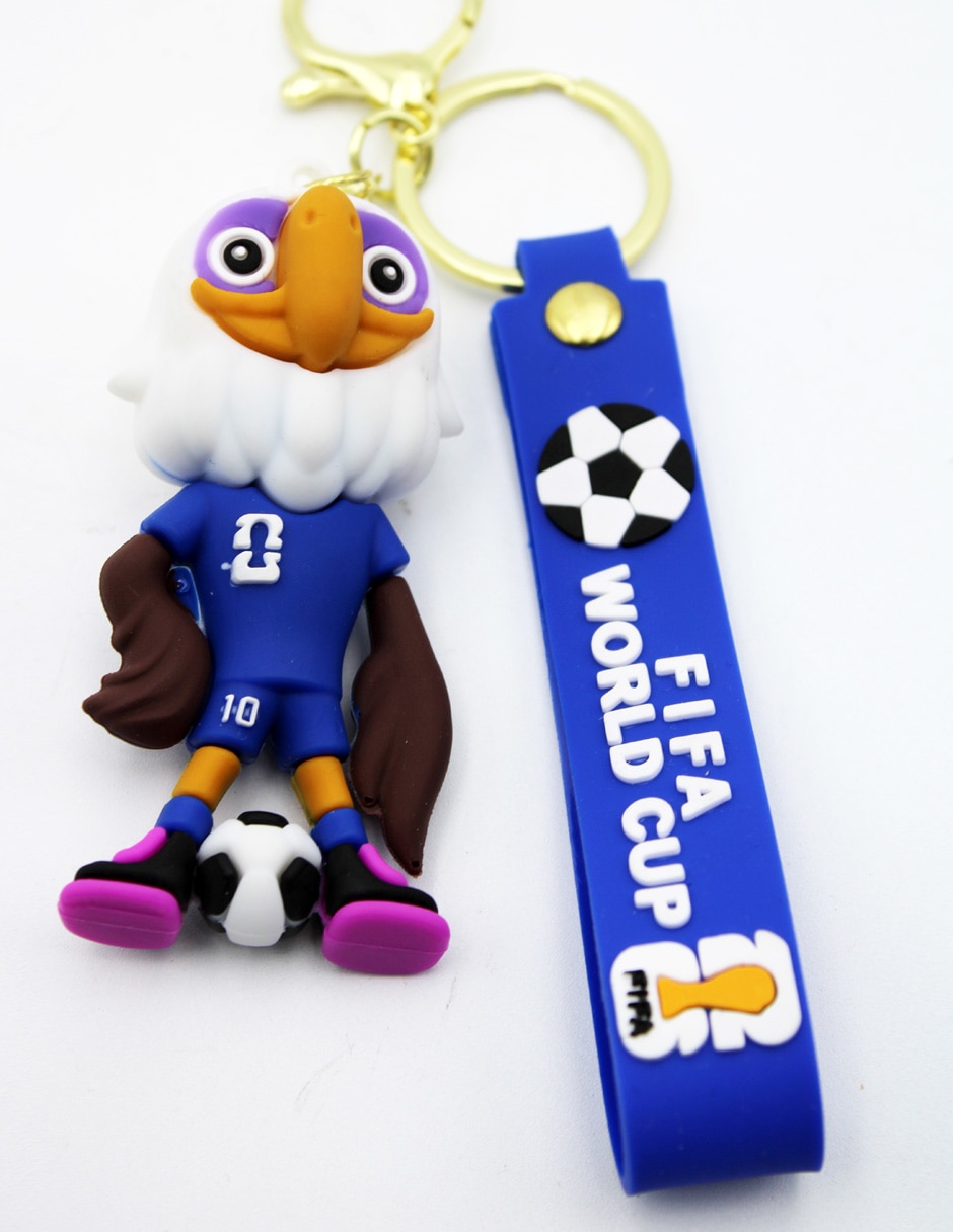 Llavero obi-one soccer de plástico y metal