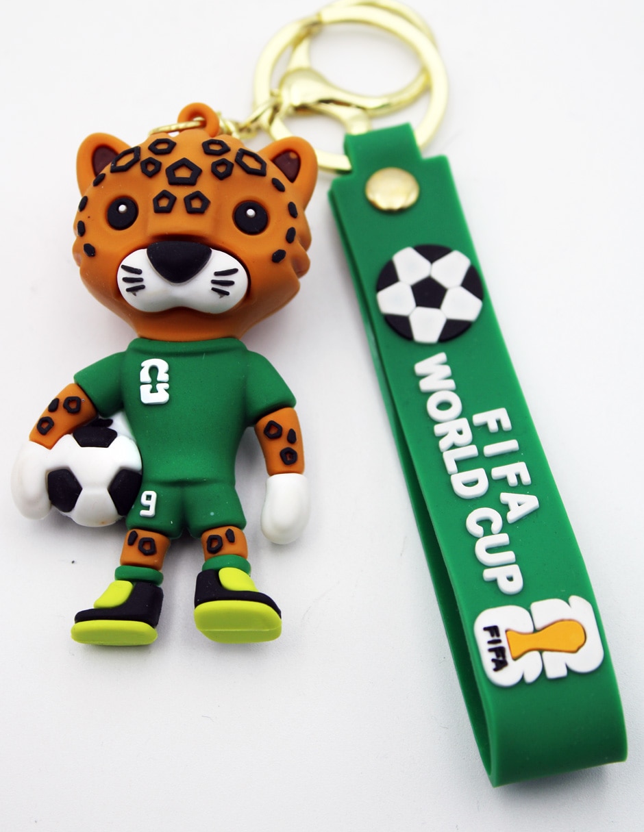 Llavero obi-one soccer de plástico y metal