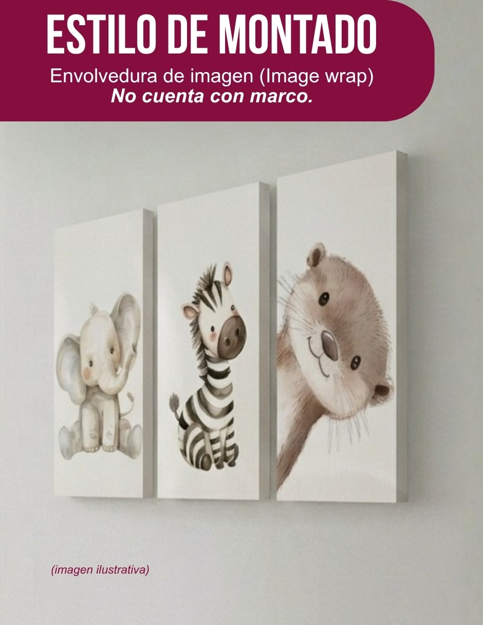 Cuadro decorativo Animales Infantiles 2