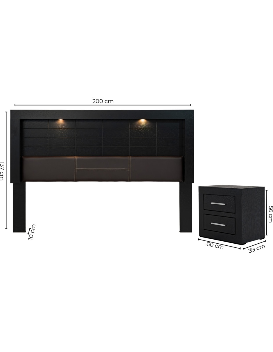 Cabecera Pamela de Mdf 13