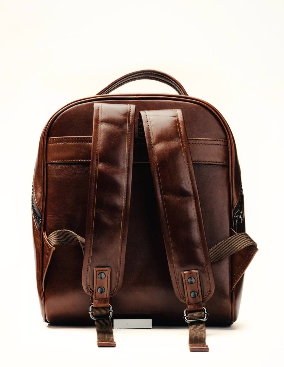 Mochila casual Kwara de piel impermeable unisex