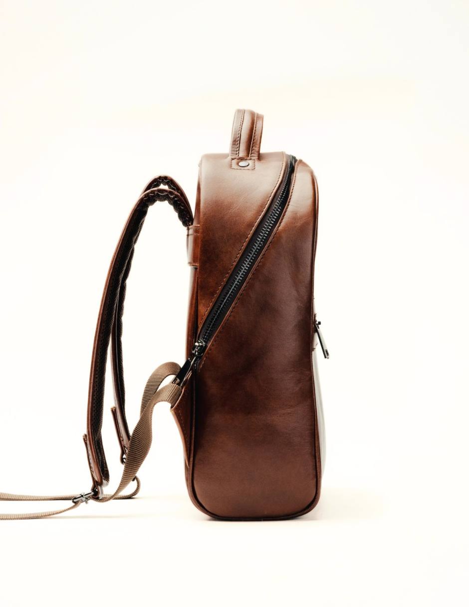 Mochila casual Kwara de piel impermeable unisex