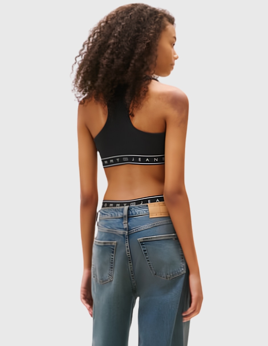 Top cuello redondo escote redondo tirante espalda en t 5
