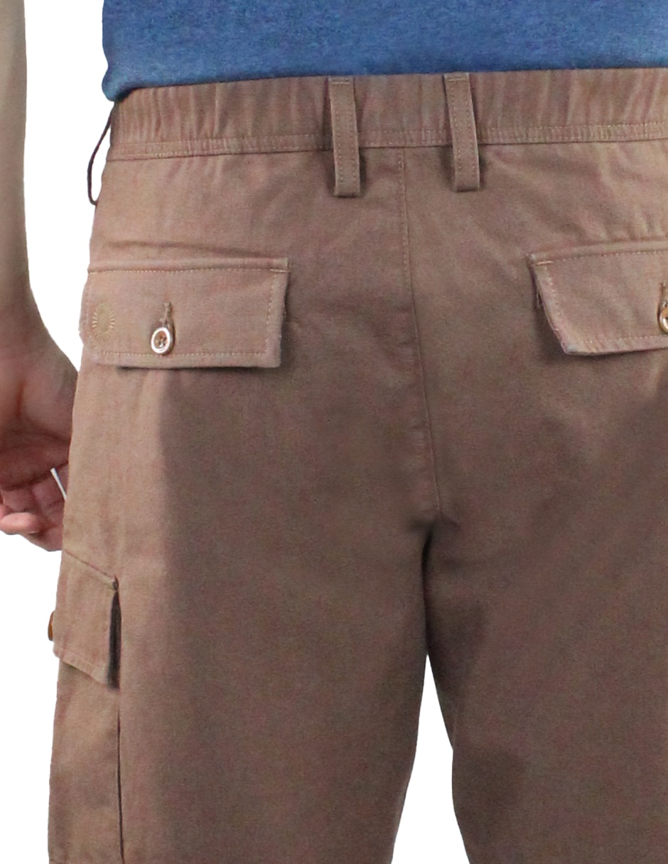 Bermuda innermotion de gabardina para hombre
