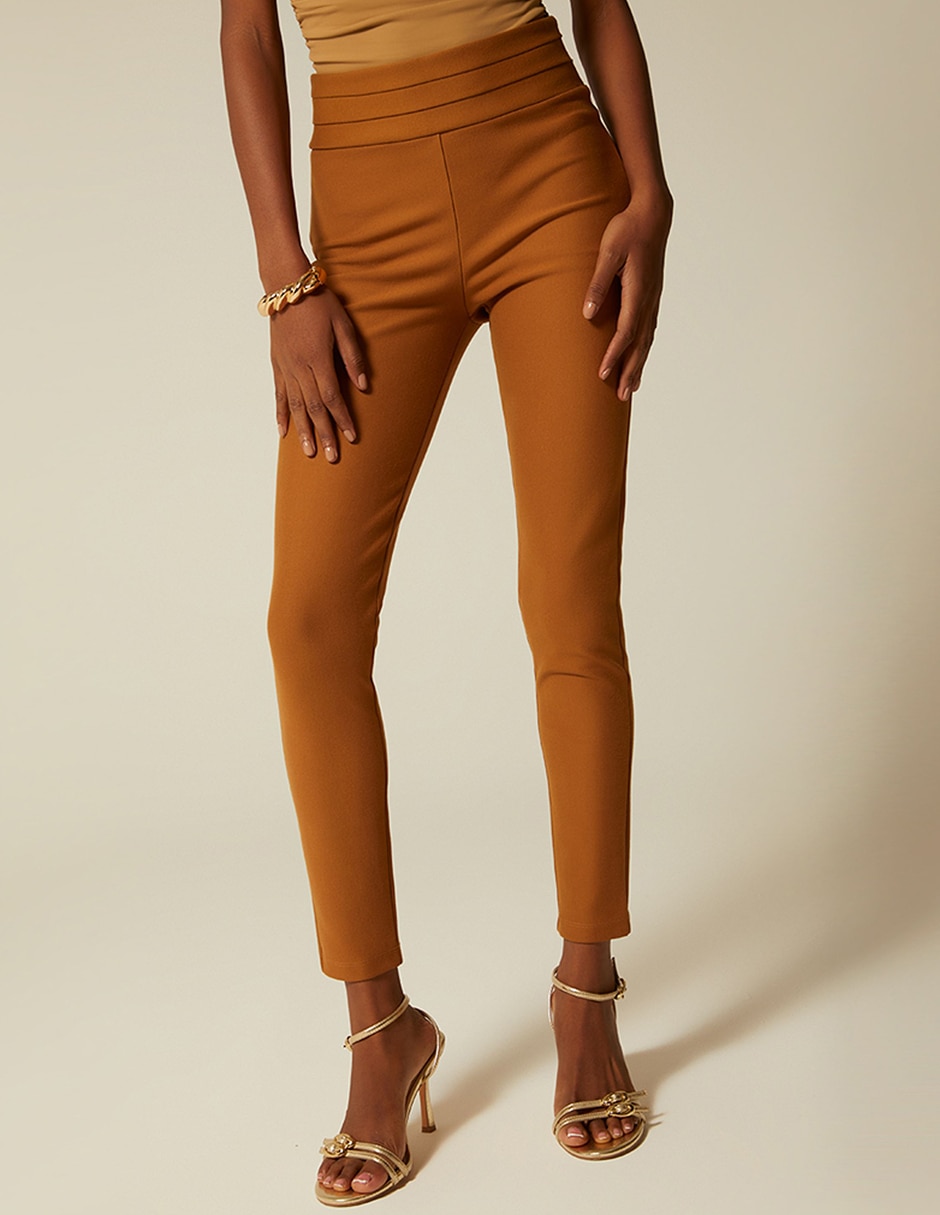 Legging a la cintura alta con elástico para mujer