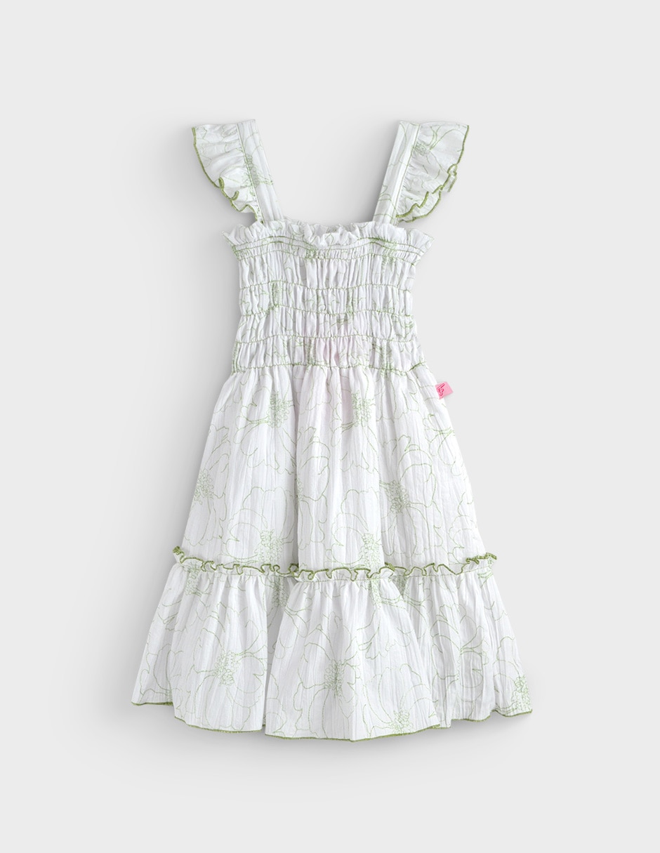 Vestido flory ves paty 1g sin manga para infantil niña