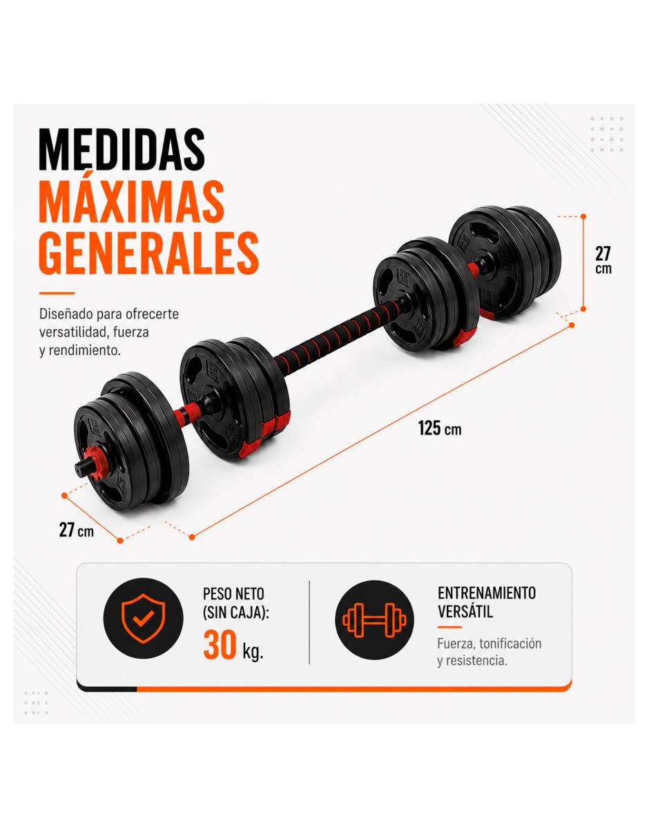 Kit de mancuernas pesos variables 7