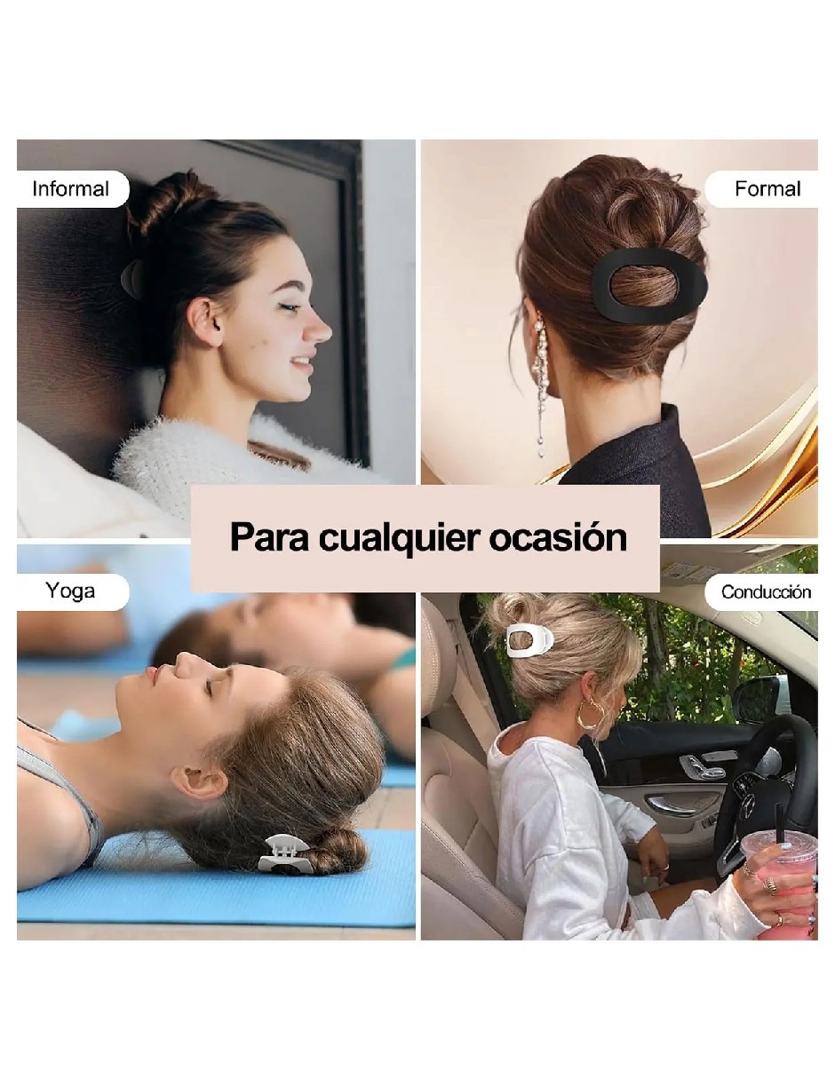 Set de pinzas para el cabello de plástico Genérica