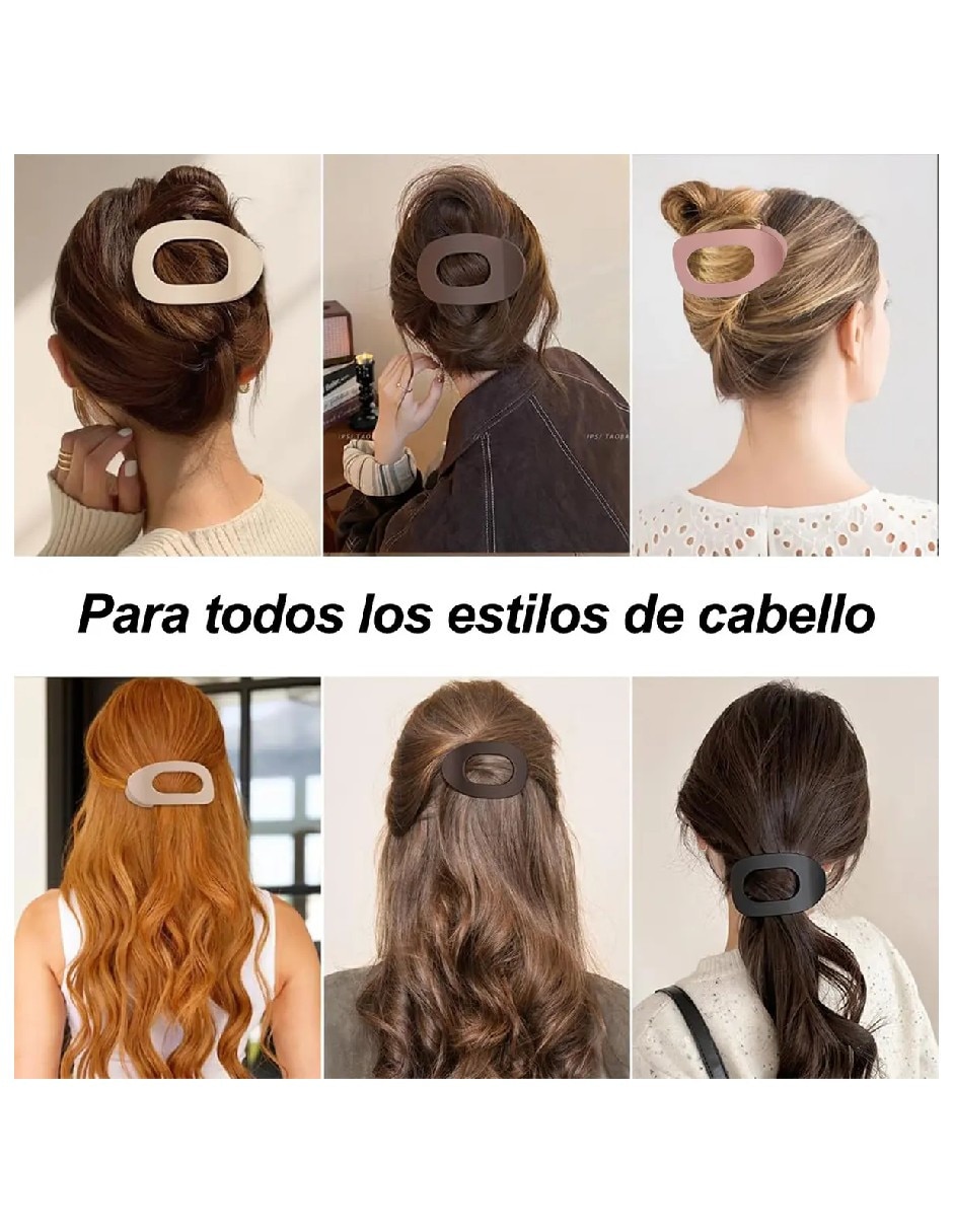 Set de pinzas para el cabello de plástico Genérica