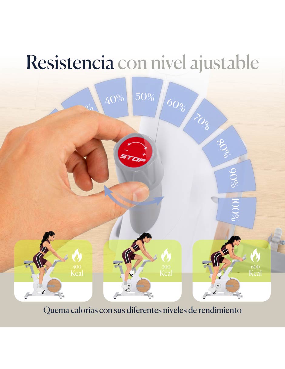 Bicicleta de spinning Cycle One + Acero 5