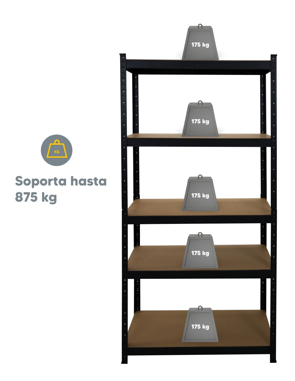 Estante de MDF Styrka Industrial ES5N180NEMDF